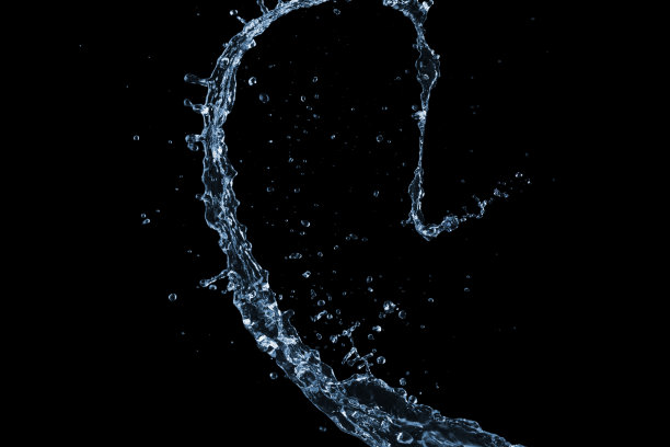 水溅到黑色图片下载