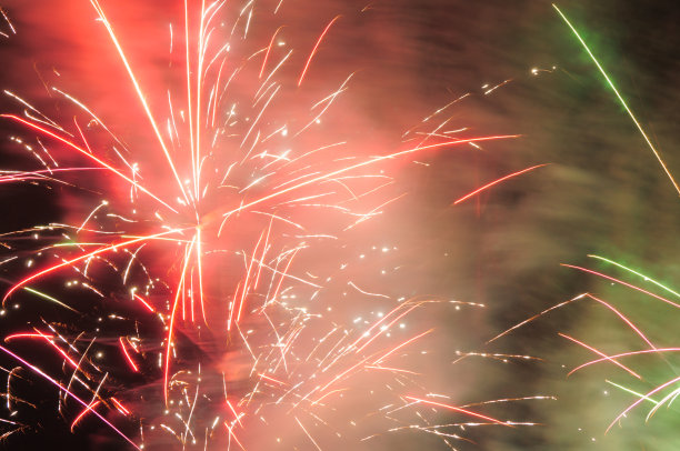 焰火。素材图片