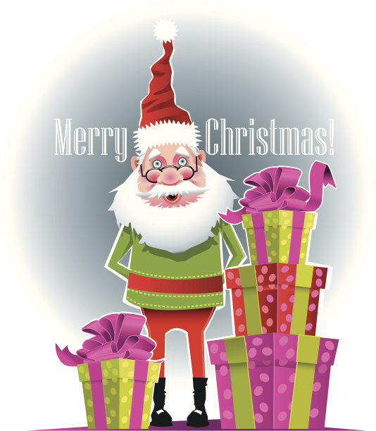 圣诞老人的礼物图片下载