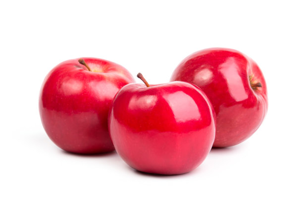 白色背景上的红苹果图片下载