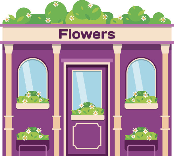 Shop立面矢量图素材图片