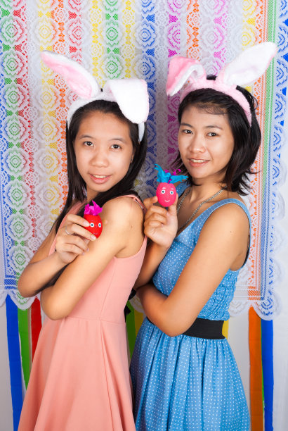 可爱的亚洲兔女郎图片下载