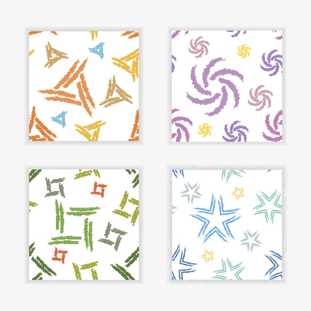 抽象绘画模式-向量图片下载