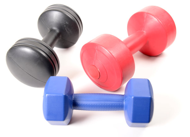 孤立的哑铃图片下载