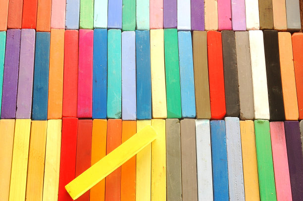 多彩色,粉笔图片下载
