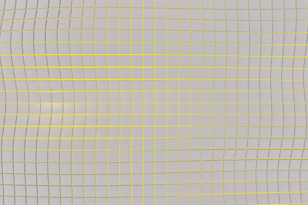 波浪形的表面由发光背景的立方体构成图片下载