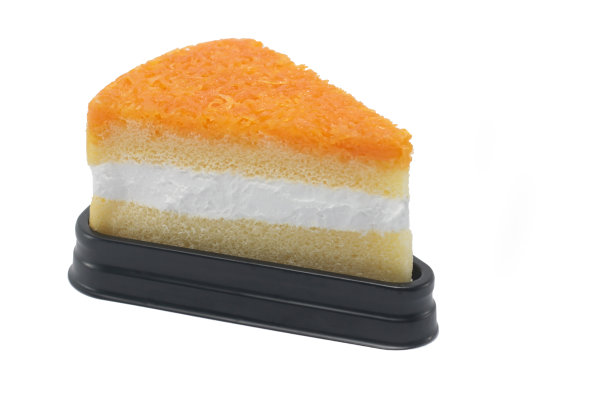 芙通雪纺蛋糕孤立的白色背景图片下载