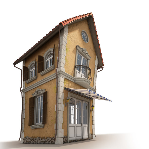 卡通屋视图从左图片下载