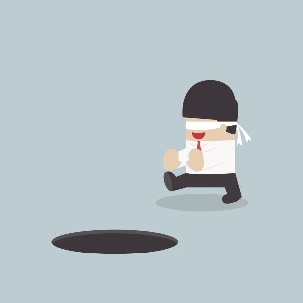 一个被蒙住眼睛的商人走进洞里图片下载