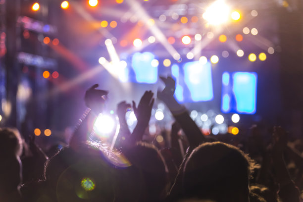 观看音乐会的人群图片下载