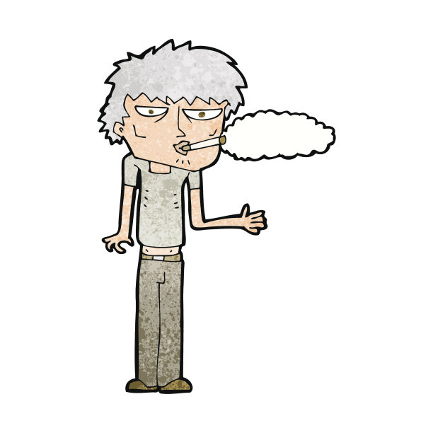 卡通吸烟者图片下载