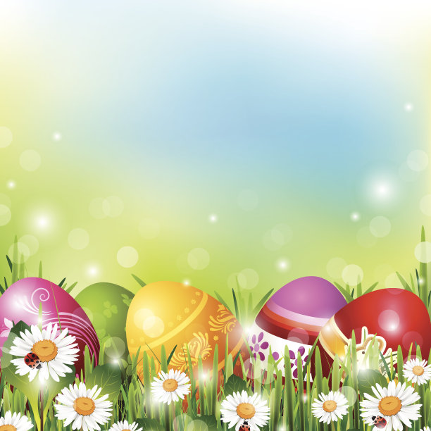 复活节的背景素材图片