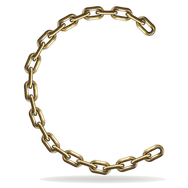 金色的字母C图片下载