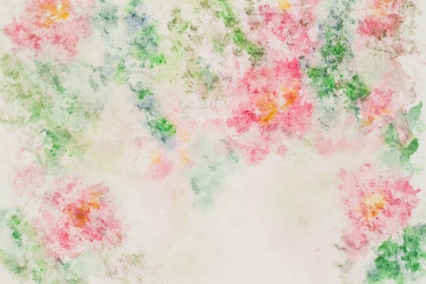 花嫩粉红，风格柔和。水彩纸的质感图片下载