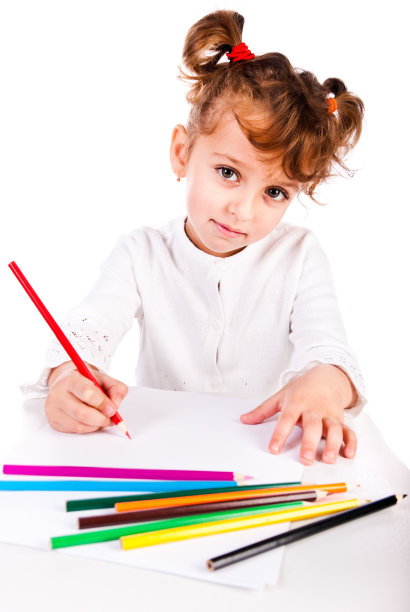 女孩画画图片下载