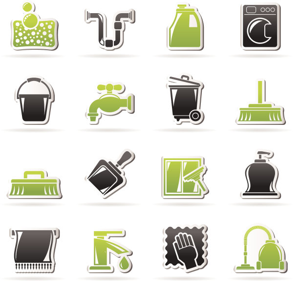 清洁和卫生图标图片下载