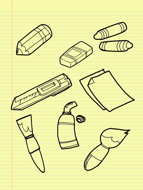 手绘工具集。图片下载