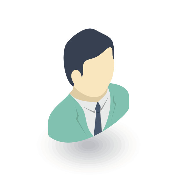 外科医生等距平面图标。三维向量图片下载