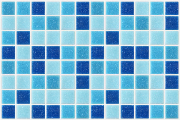 瓷砖马赛克方形蓝色纹理的背景装饰闪闪发光图片下载