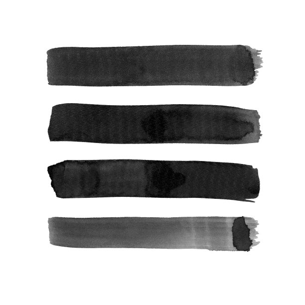 抽象的黑色水彩线条为您的项目素材图片