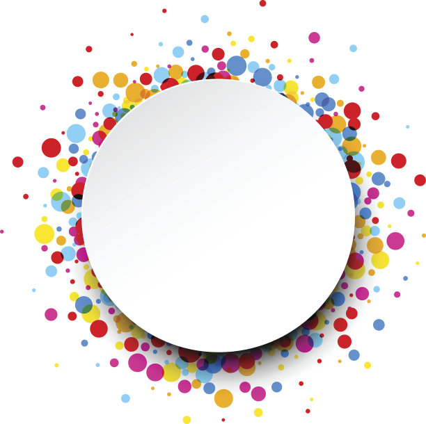 圆卡与滴。素材图片