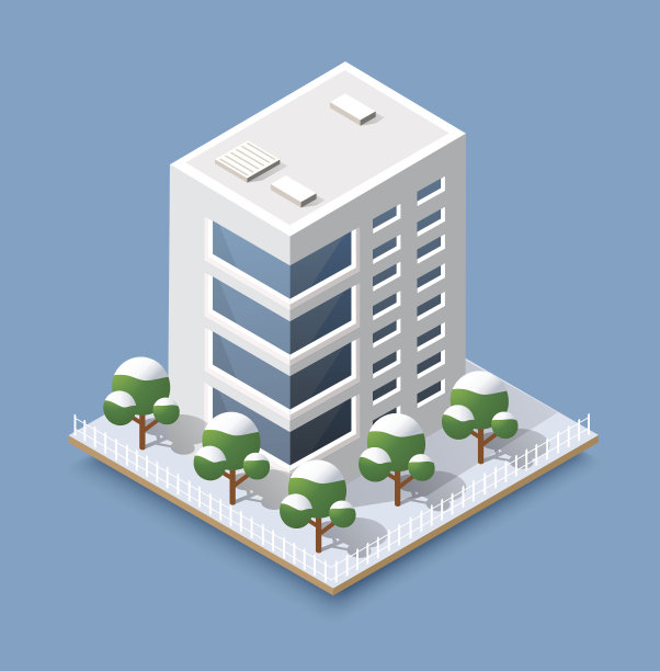 冬天3 d建筑图片下载