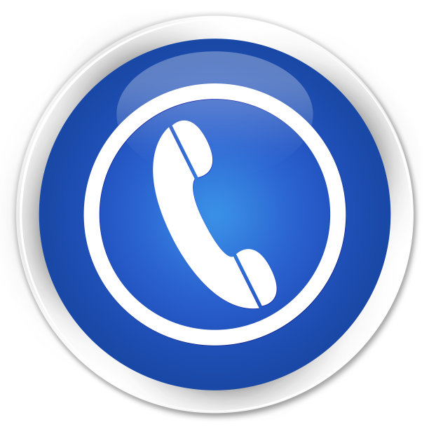 手机图标高级蓝色圆形按钮图片下载