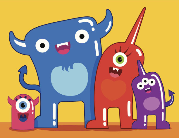 可爱的怪物家族图片下载