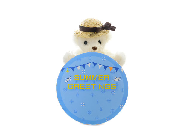 一只白熊的贺卡图片下载