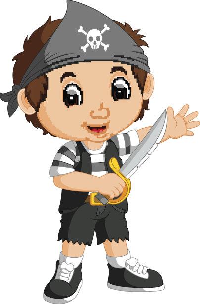 小男孩海盗漫画图片下载