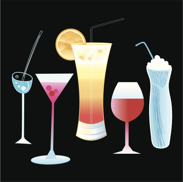 不同的鸡尾酒图片下载