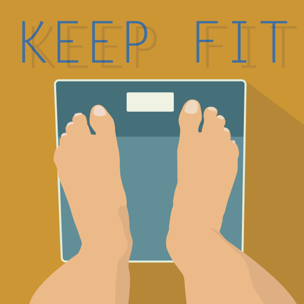 体重秤上的人图片下载