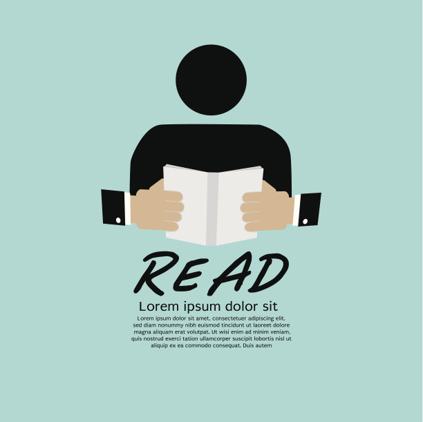 书的读者。图片下载