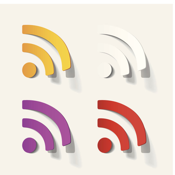 RSS符号形状的贴纸图片下载