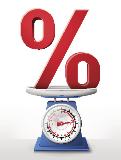 比例刻度盘上有百分号图片下载