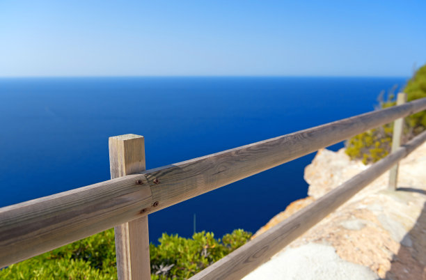 马略卡岛福门托灯塔上的美丽海景，图片下载