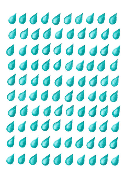 水彩雨滴图片下载