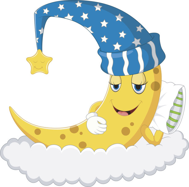 月亮睡图片下载