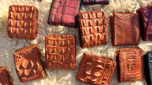 鳄鱼皮的皮夹图片下载