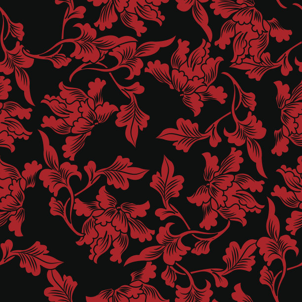 无缝中国背景自然植物叶素材图片