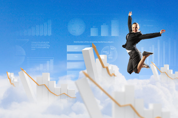 穿着黑色西装的女商人图片下载