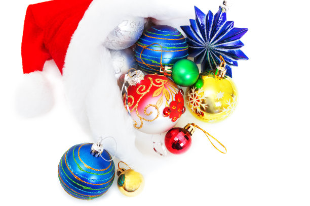 圣诞节和新年贺卡的美丽静物图片下载