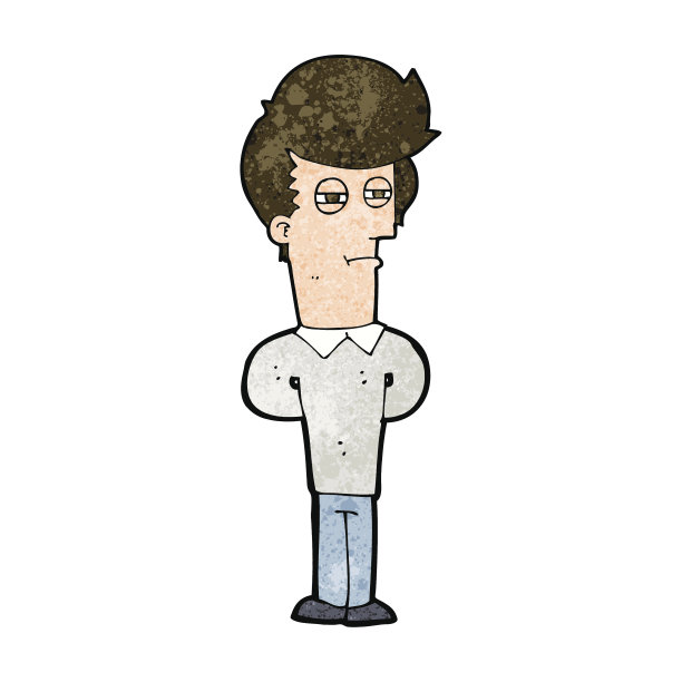 卡通疲惫男子图片下载