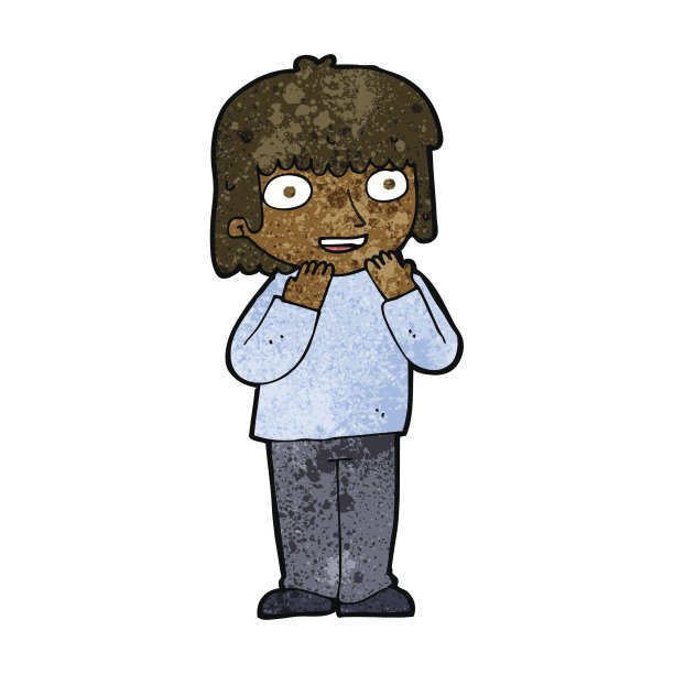 卡通激动人图片下载