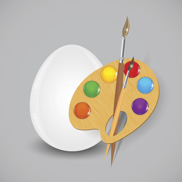 美丽的复活节彩蛋背景矢量插图图片下载