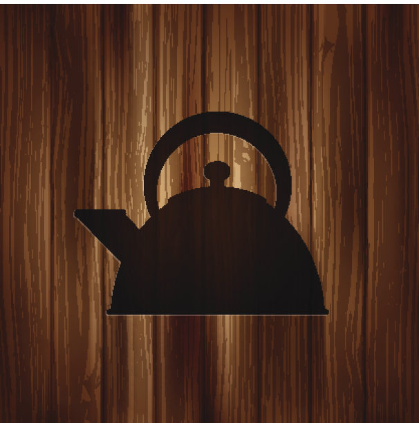 茶壶图标。咖啡壶的象征图片下载