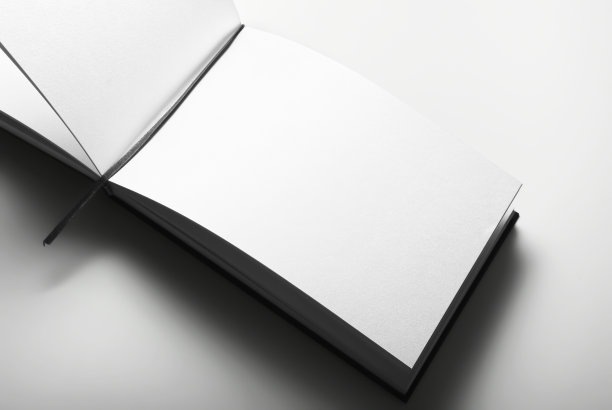 空白打开日记在灰色的背景图片下载