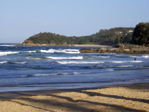 澳大利亚悉尼的Manly海滩。图片下载