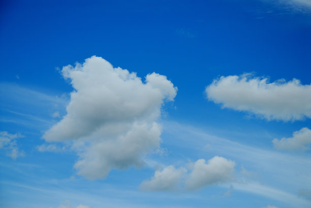 蓝天下的云朵图片下载