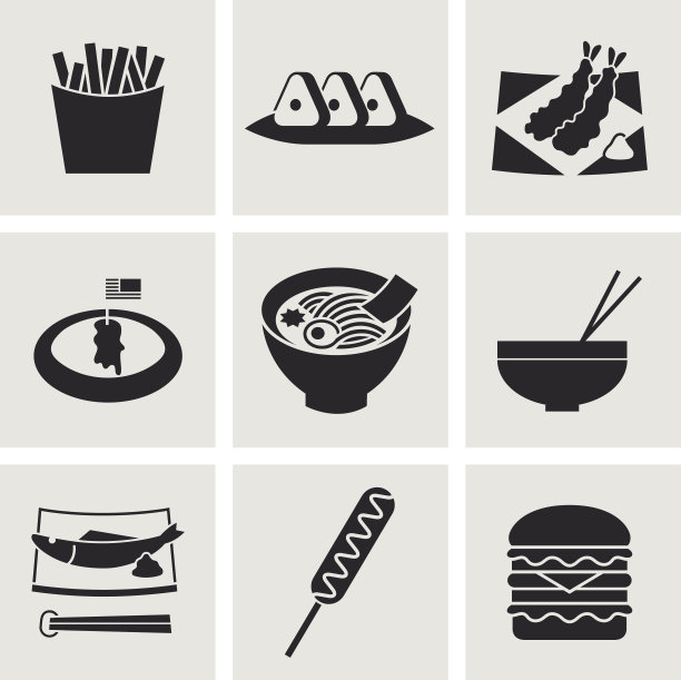 食物图标适合任何用途。向量EPS10。图片下载